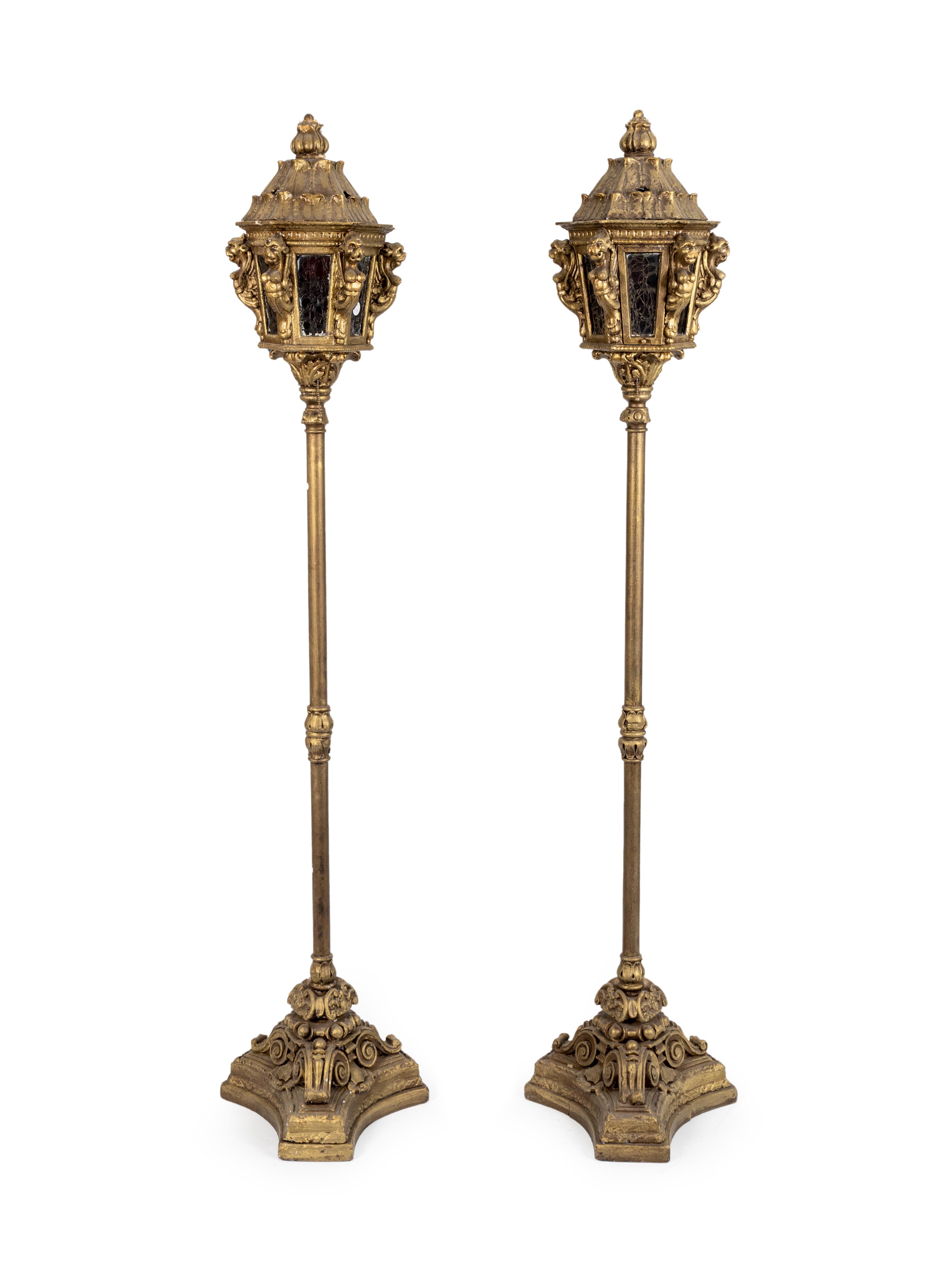 A Pair of Venetian Style Gondola Lanterns — 20TH CENTURY
