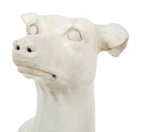 An Italian Glazed Earthenware Greyhound