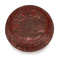 A Chinese Export Red Lacquer Box
