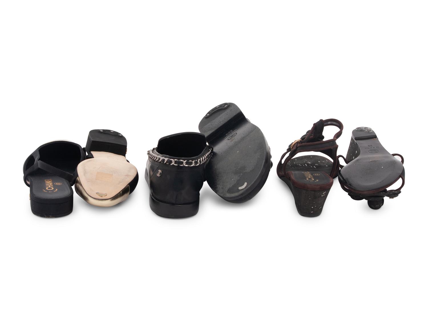 Three Pairs of Chanel Shoes