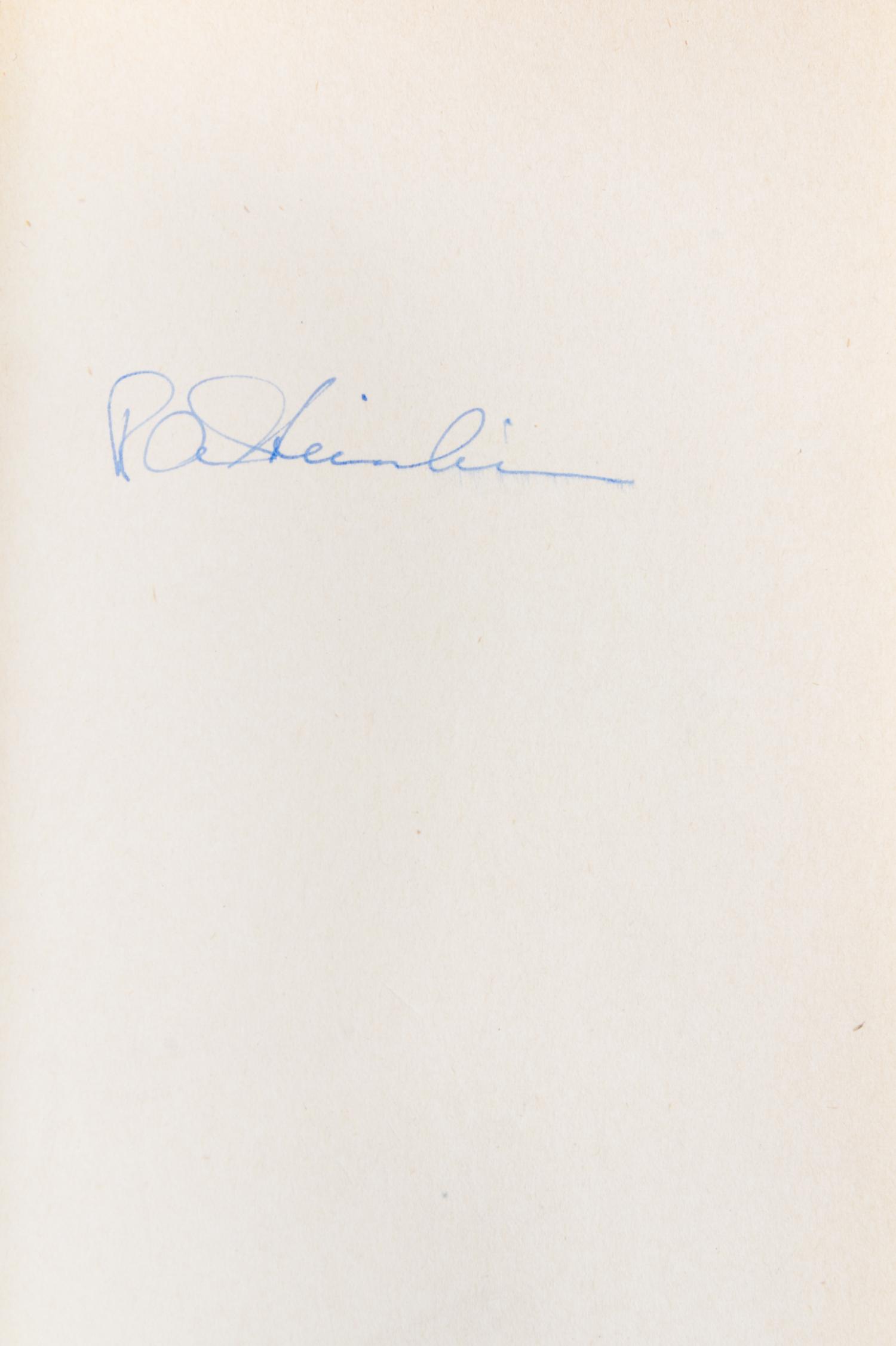 HEINLEIN, ROBERT A. The Man Who Sold the Moon. Chicago, 1950. First edition, signed.