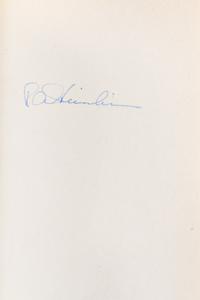HEINLEIN, ROBERT A. The Man Who Sold the Moon. Chicago, 1950. First edition, signed.