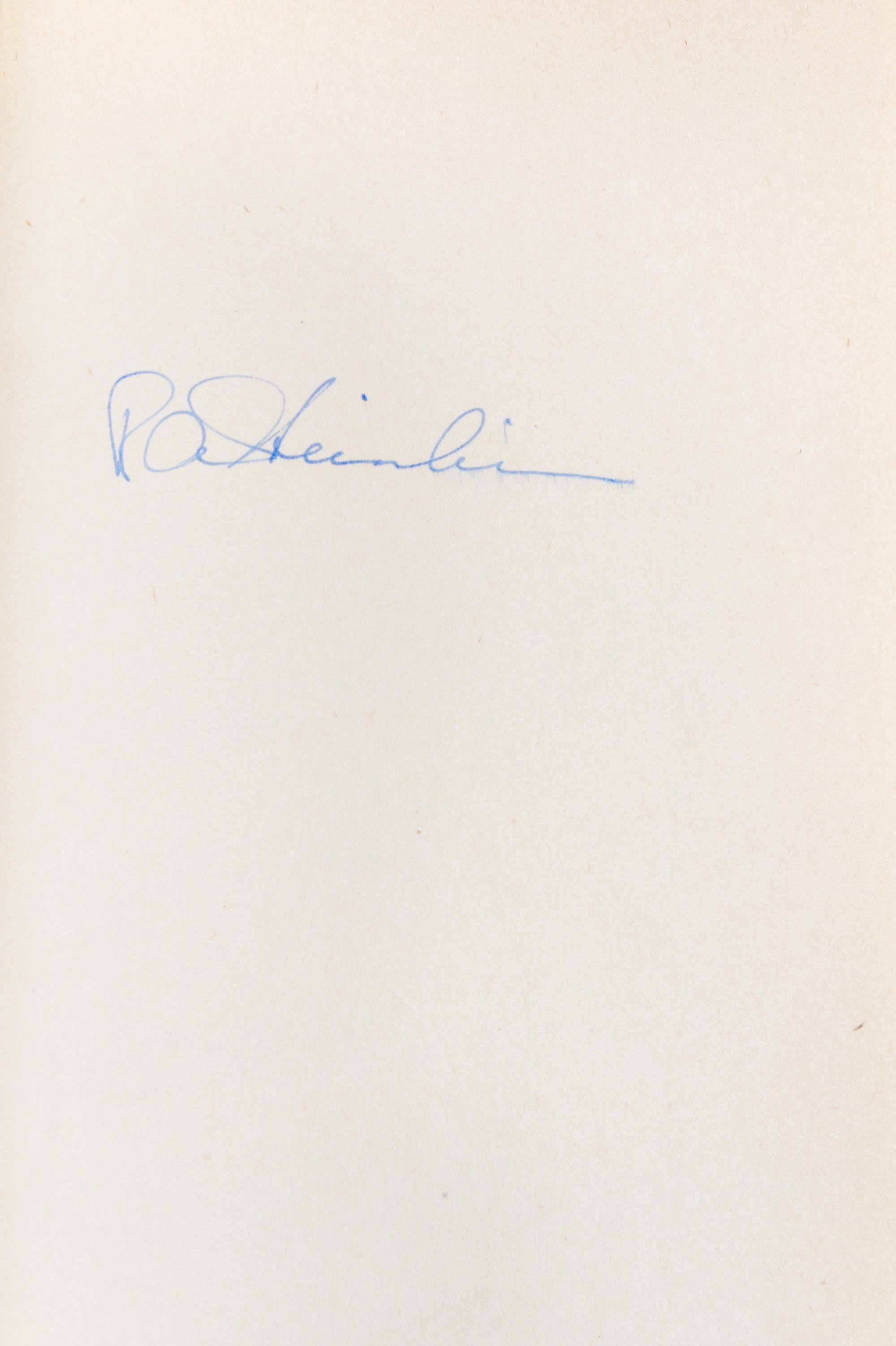 HEINLEIN, ROBERT A. The Man Who Sold the Moon. Chicago, 1950. First edition, signed.