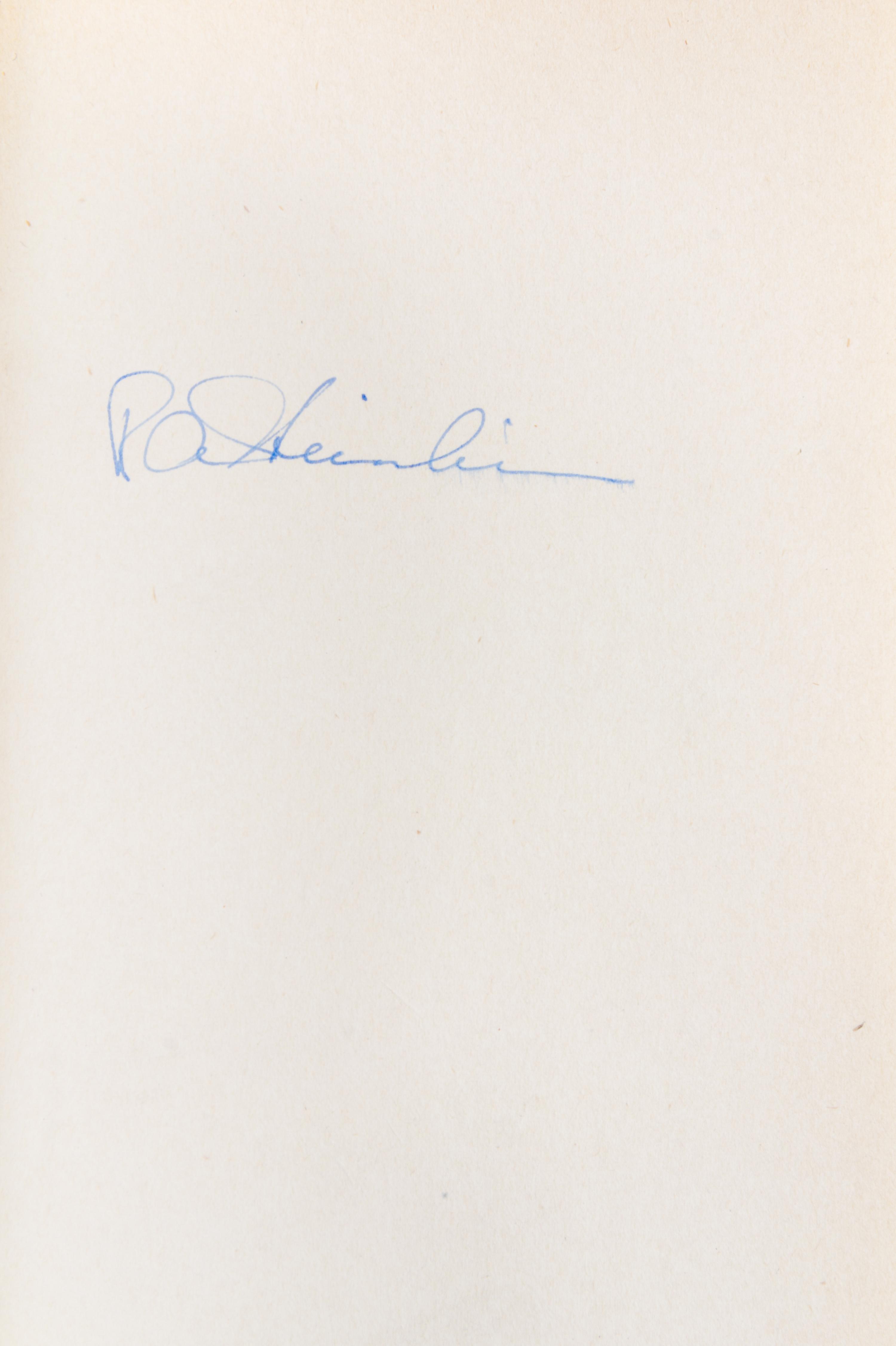 HEINLEIN, ROBERT A. The Man Who Sold the Moon. Chicago, 1950. First edition, signed.