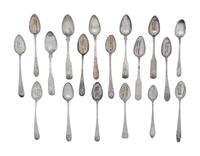 A Collection of American Silver Teaspoons