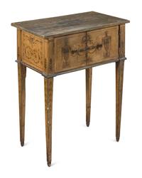 An Italian Painted End Table