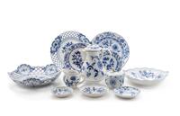 An Assembled Collection of German Porcelain Dinnerware Articles
