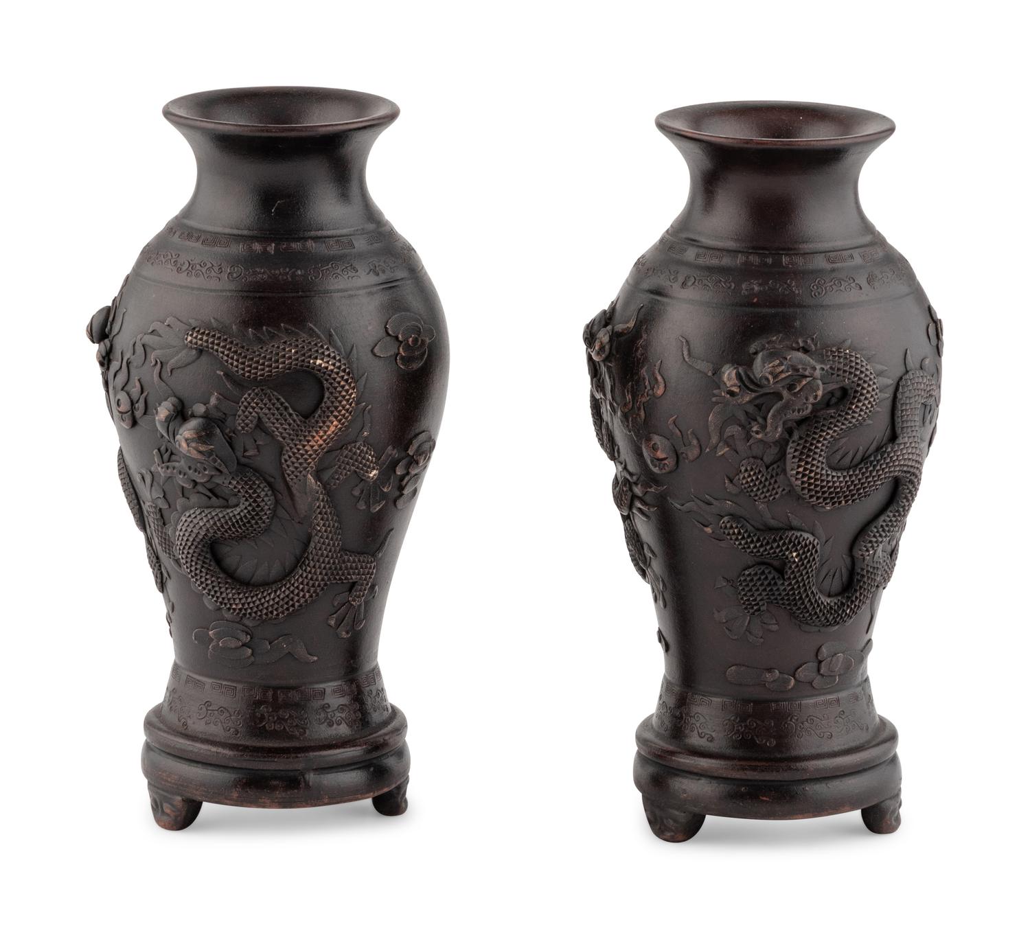 A Pair of Japanese Ceramic Vases