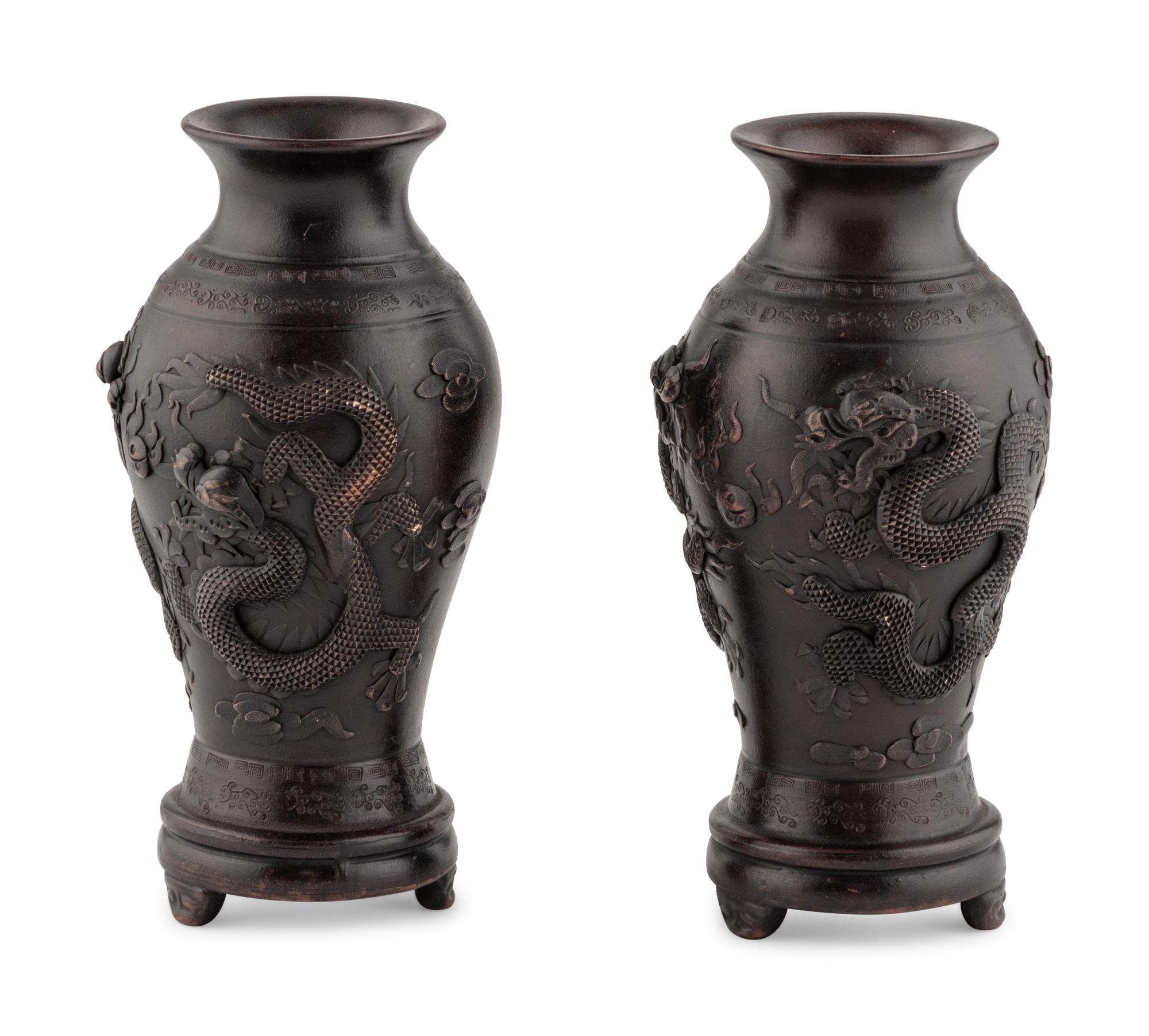 A Pair of Japanese Ceramic Vases