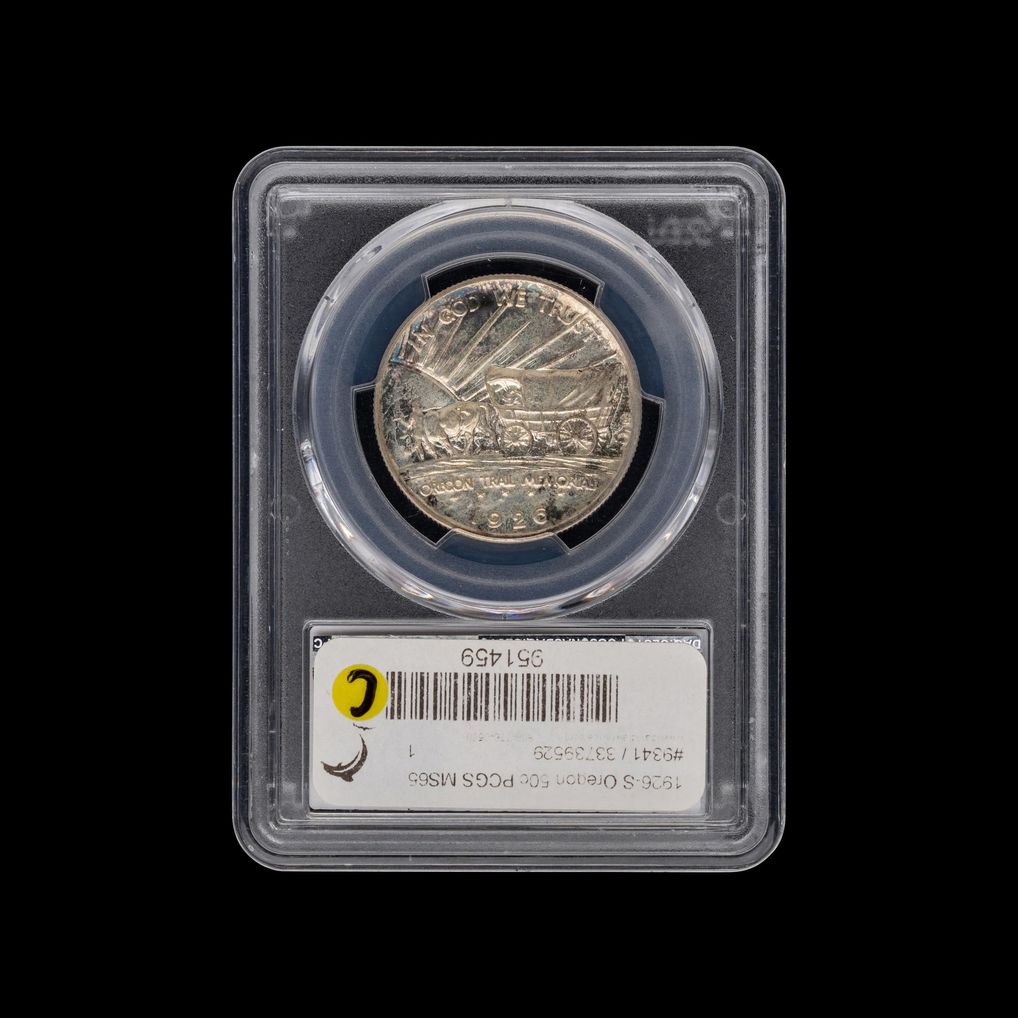 A 1926-S Oregon Trail Commemorative 50c Coin [PCGS MS65]