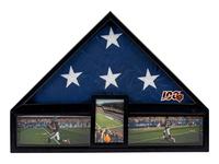 An Impressive Display Featuring a Untied States Flag Flown at Soldier Field During Devin Hester's NFL Record Tying Performance