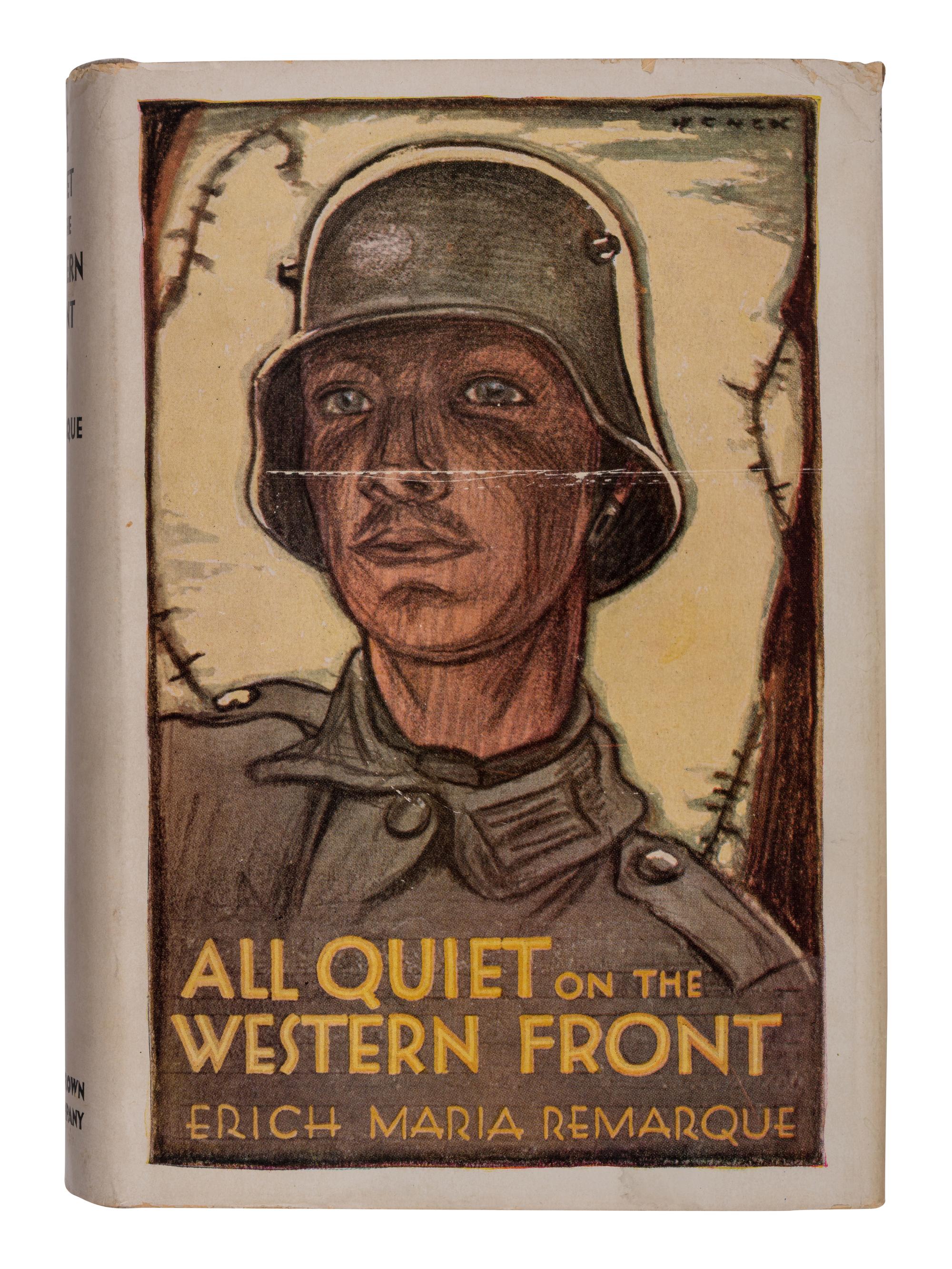 REMARQUE, Erich Maria (1898-1970). All Quiet on the Western Front . Boston: Little, Brown, and Company, 1929.