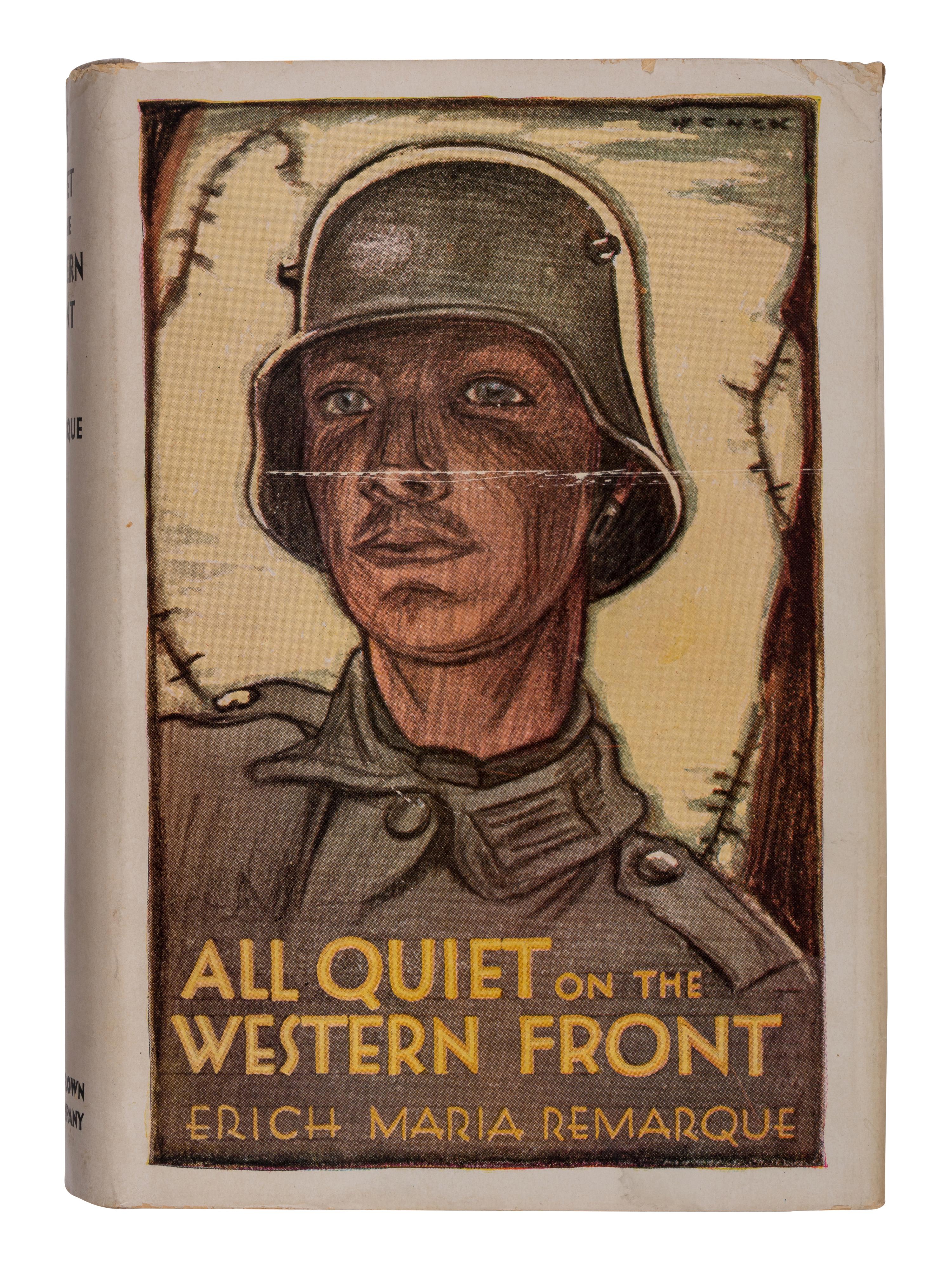 REMARQUE, Erich Maria (1898-1970). All Quiet on the Western Front . Boston: Little, Brown, and Company, 1929.