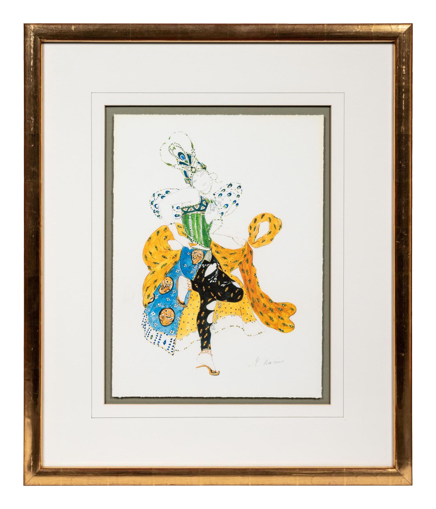 Three Framed Works on Paper