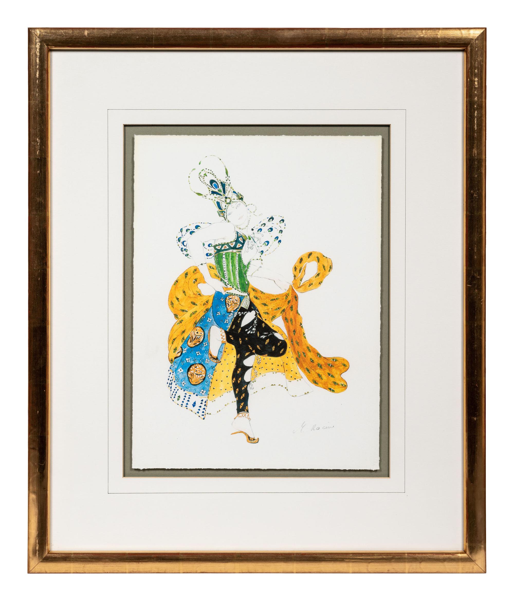 Three Framed Works on Paper