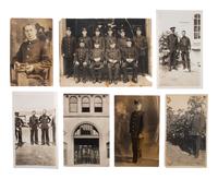 [CALIFORNIA] -- [FIREFIGHTING]. Fire helmet, badges, photographs, and more associated with San Francisco firefighter Ernest Nelson, Engine Co. No. 42, ca 1910-1930s.