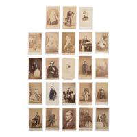 [Early Photography] Group of 190 Carte de Visites and Cabinet Cards of European Subjects, incl. Royalty.