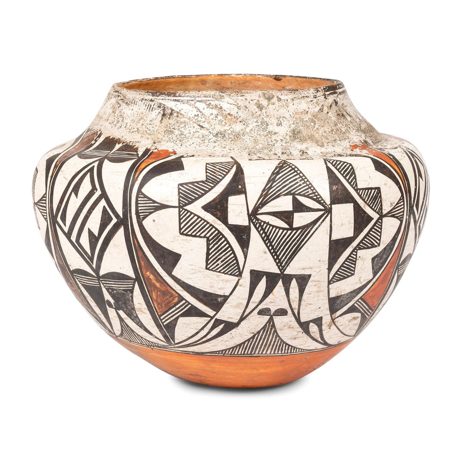 Acoma Polychrome Pottery Jar