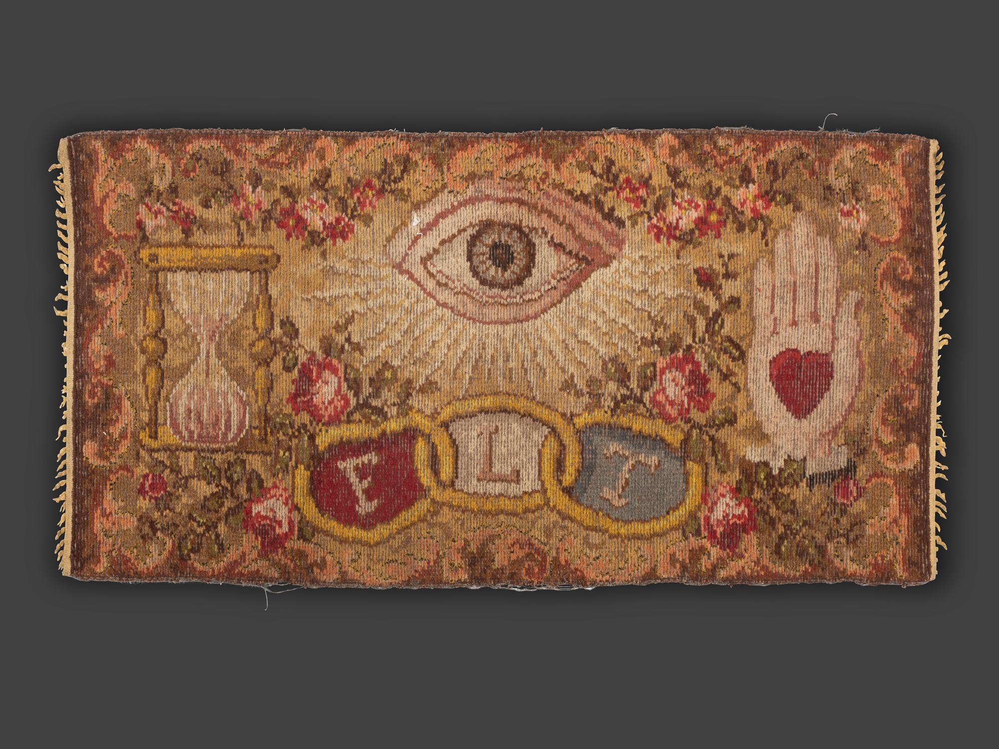 An Oddfellows Ingrain Woven Rug