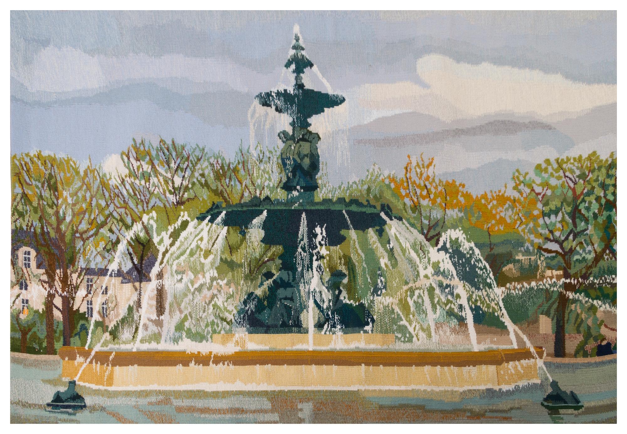 Christine Pradel-Lien, (French, 20th Century), Ecoutez chanter la fontaine, 2009