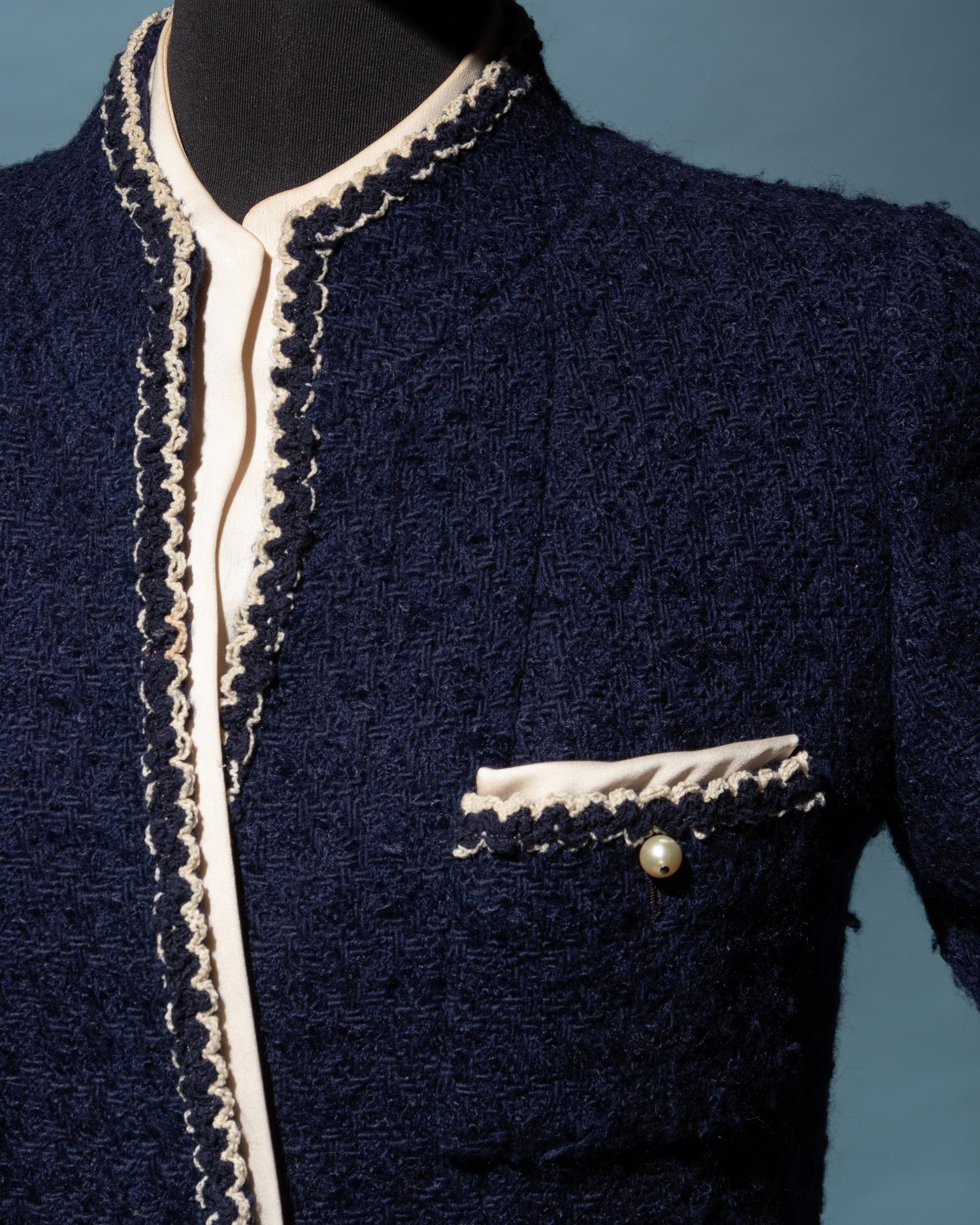 Chanel Haute Couture Wool Tweed Skirt Suit with Removable Facings, Spring/Summer 1997