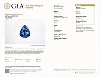 Sapphire, Diamond, and White Gold Pendant Necklace