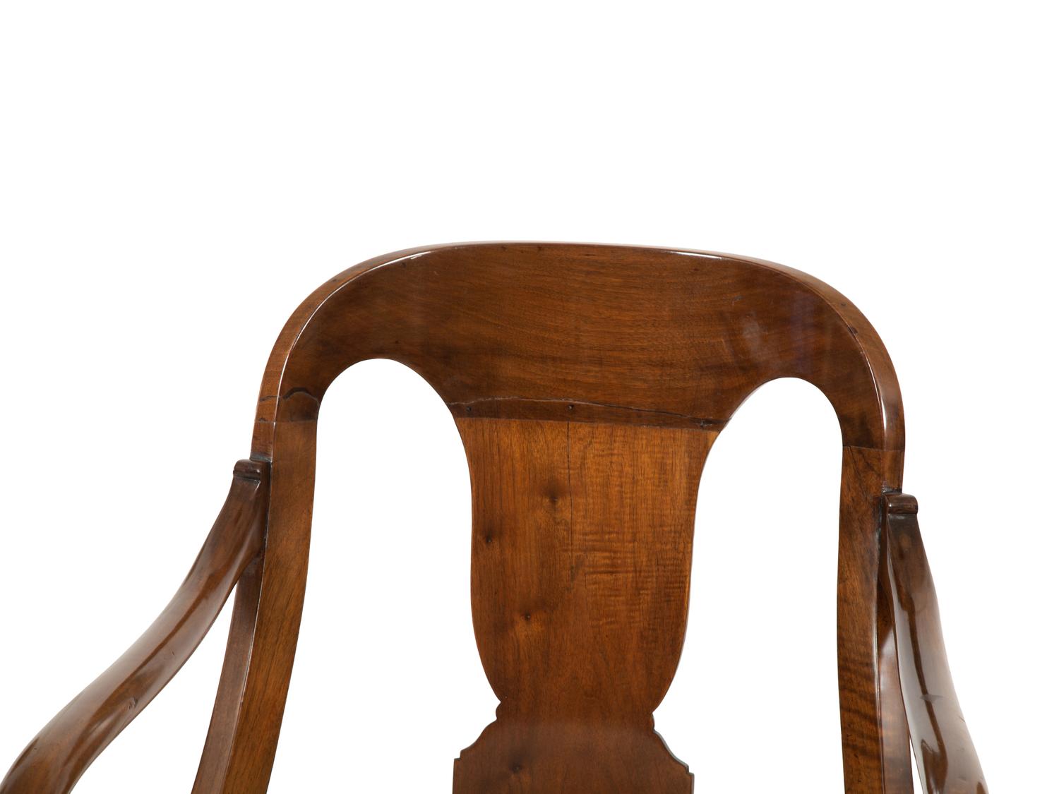 A Pair of Empire Style Mahogany Arm Chairs