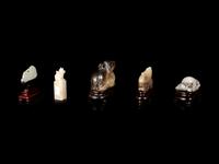 Five Chinese Carved Jade Animals