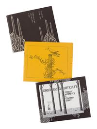 GOREY, Edward (1995-2000). Three Books from the Fantod Press , Set II: The Osbick Bird ; The Chinese Obelisks ; Donald has a Difficulty . N.p.: The Fantod Press, 1970.