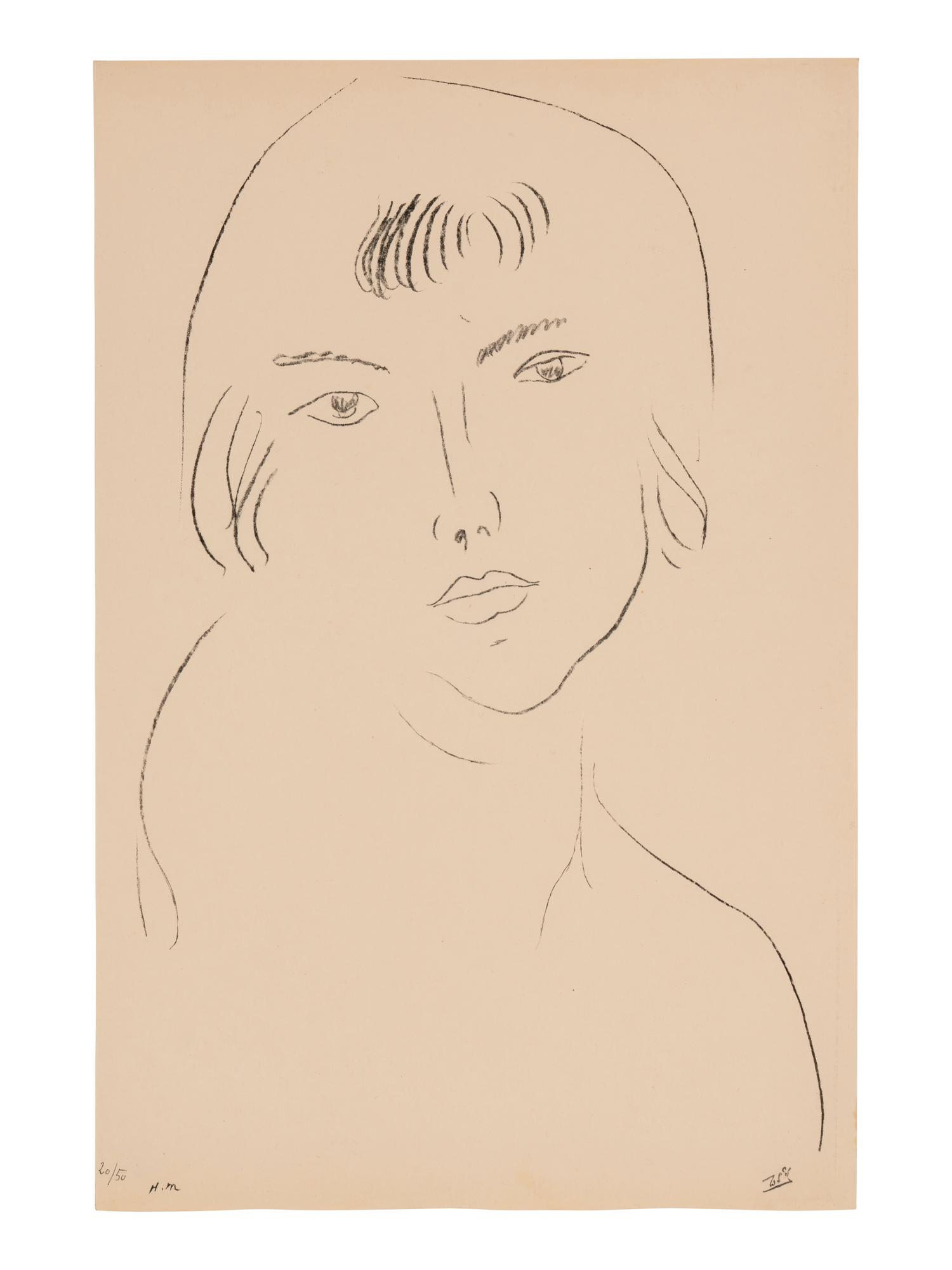 Visage a la Frange , 1913