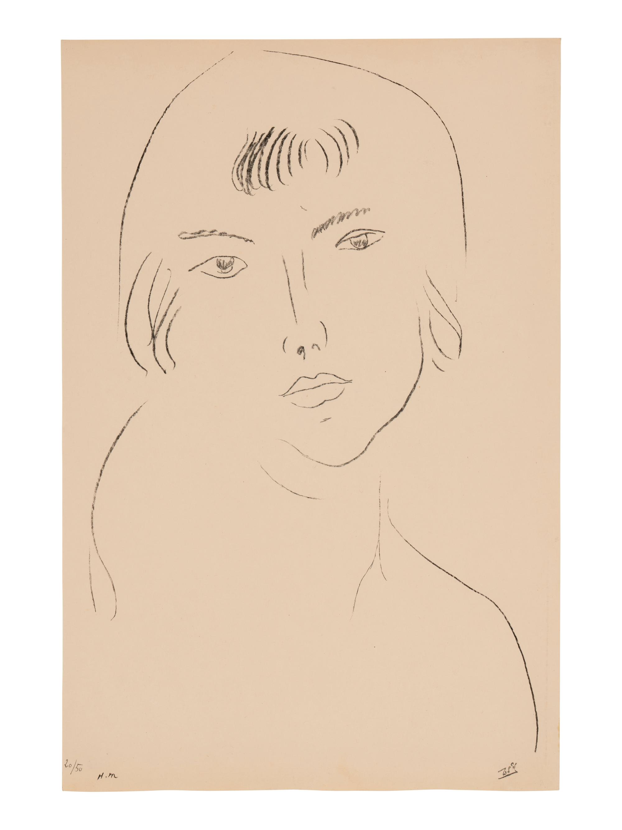 Visage a la Frange , 1913