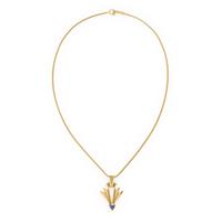 Aaron Macsai, Yellow Gold and Tanzanite Necklace