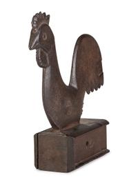 A Cast Iron Rooster Windmill Weight