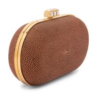 Judith Leiber Copper Stingray Clutch, 2000s