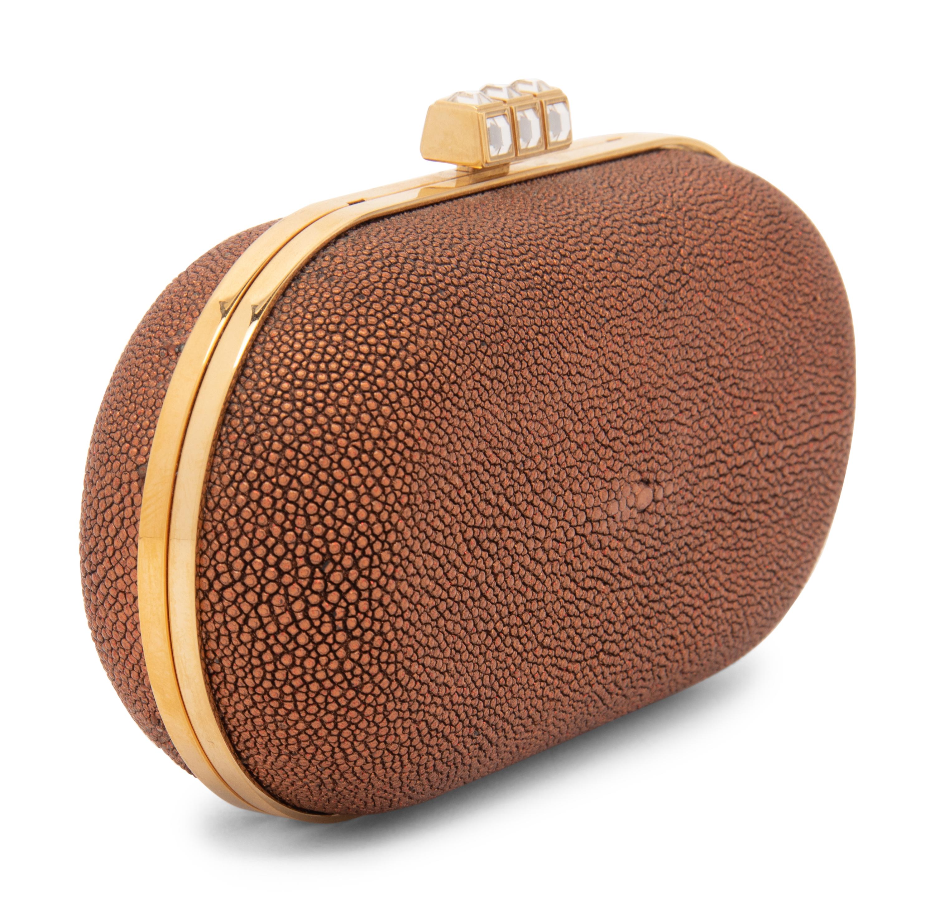 Judith Leiber Copper Stingray Clutch, 2000s