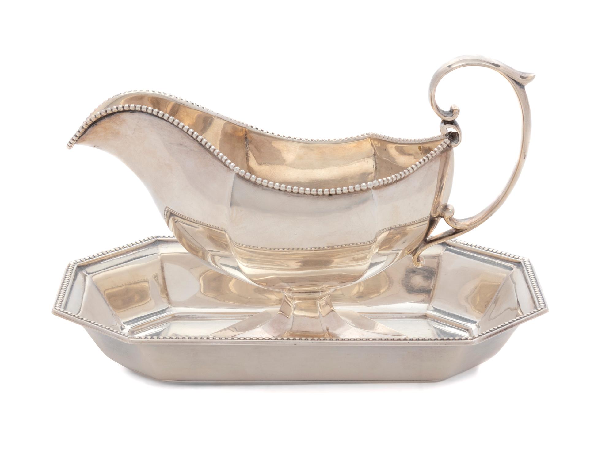 An American Gravy Boat and Undertray — Shreve, Crump & Low, Boston, MA, Early 20th Century