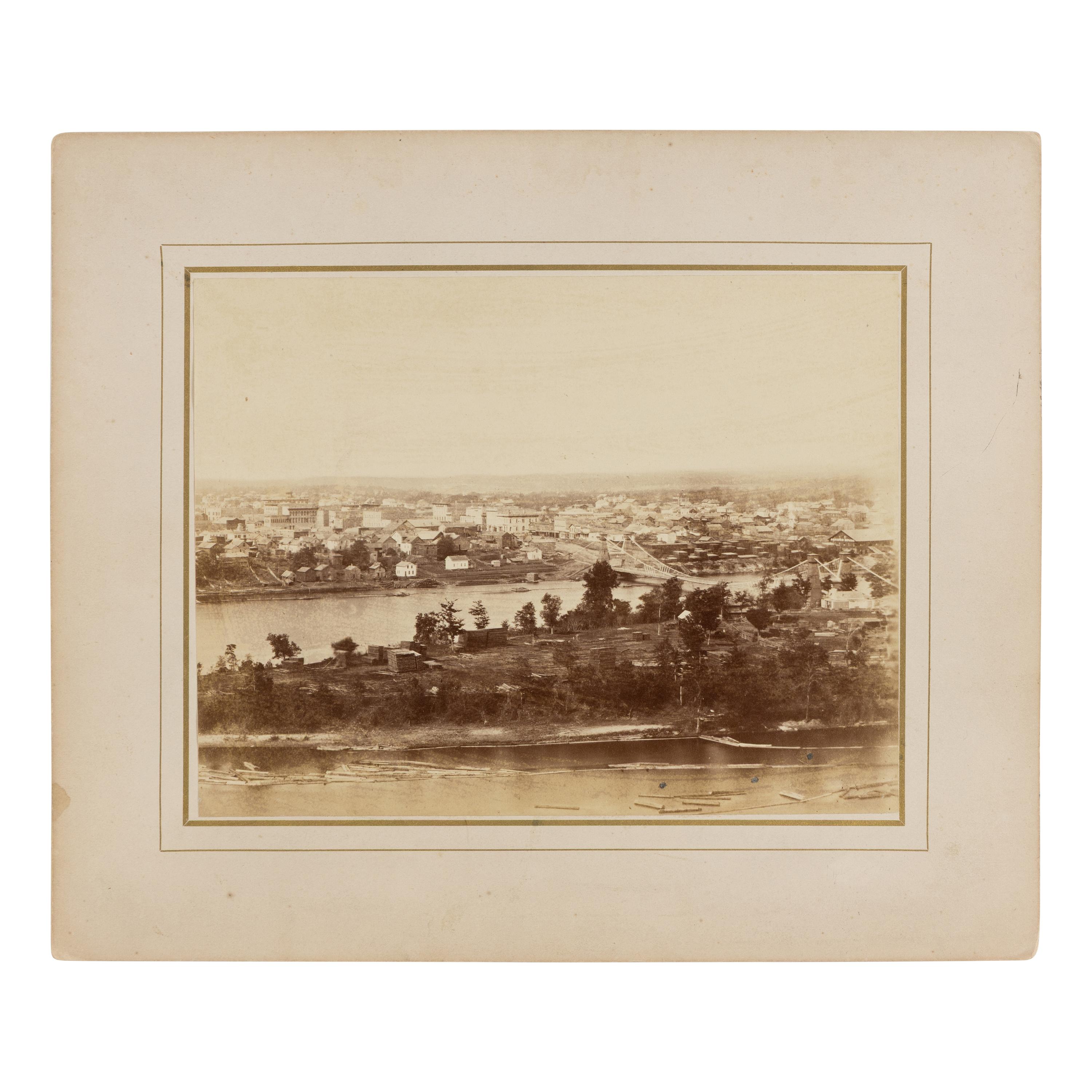 Upton, Benjamin F. (1818-1910). Minneapolis in 1870 .