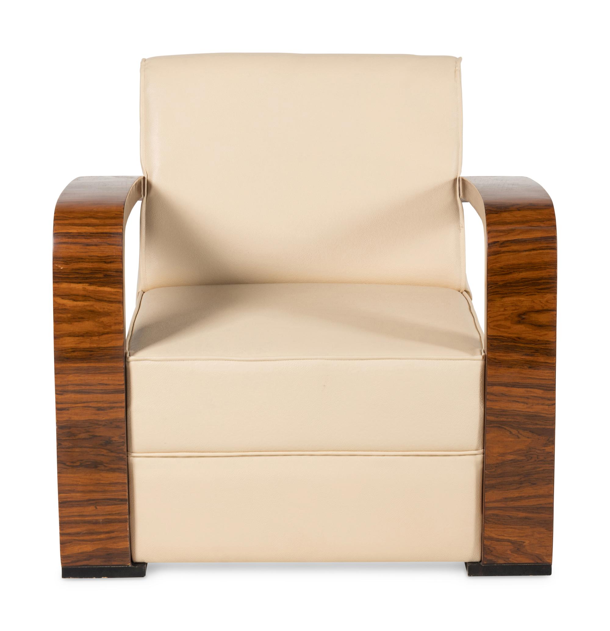 A Pair of Art Deco Style Armchairs