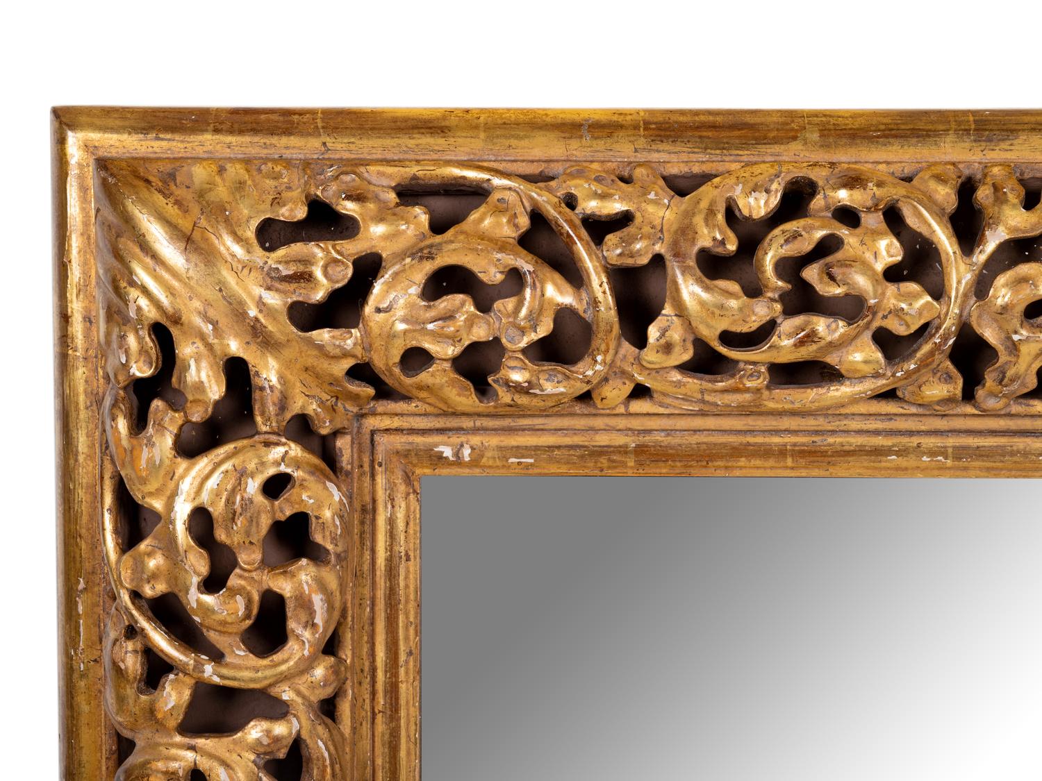 A Continental Giltwood Mirror