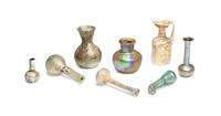 Eight Roman Glass Vessels