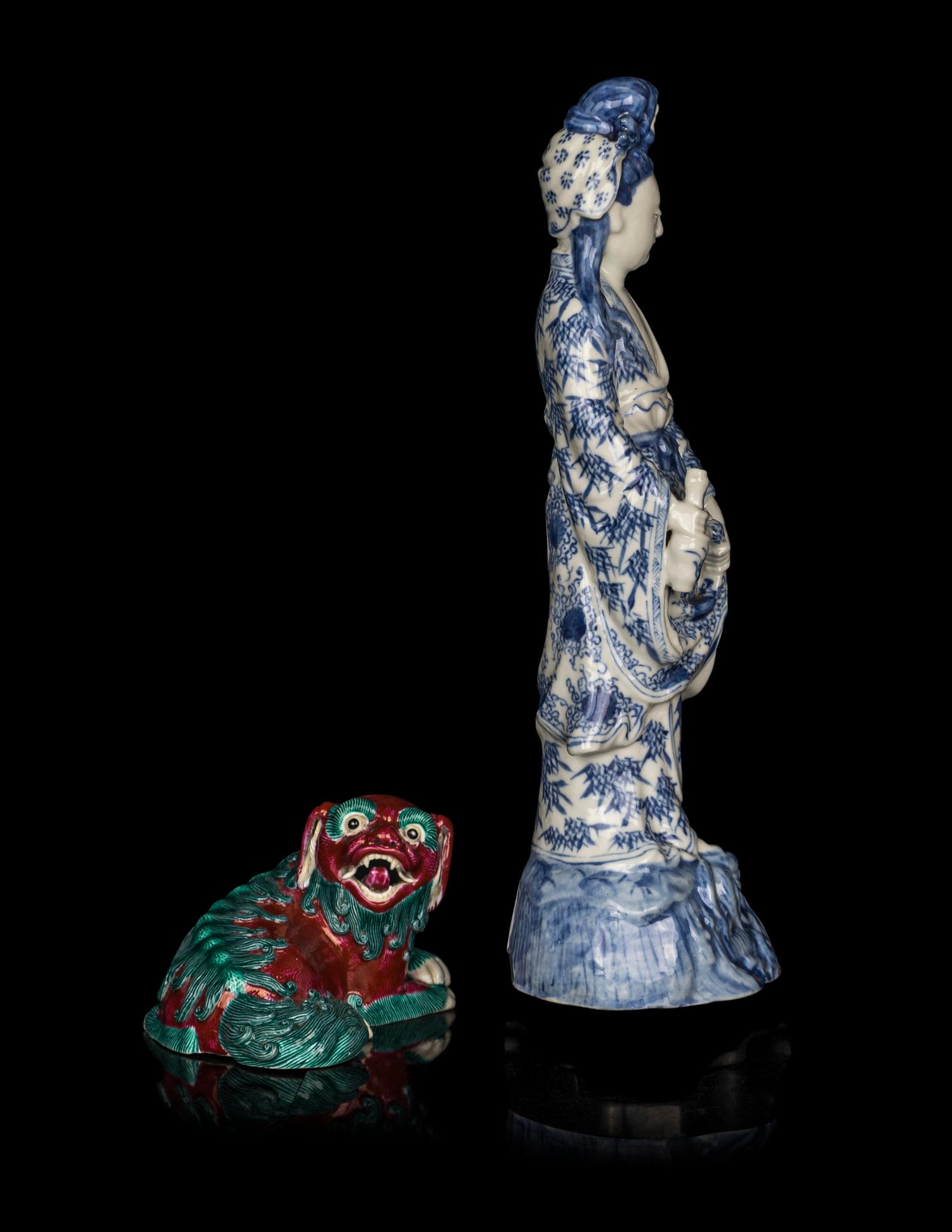 Two Chinese Porcelain Figures