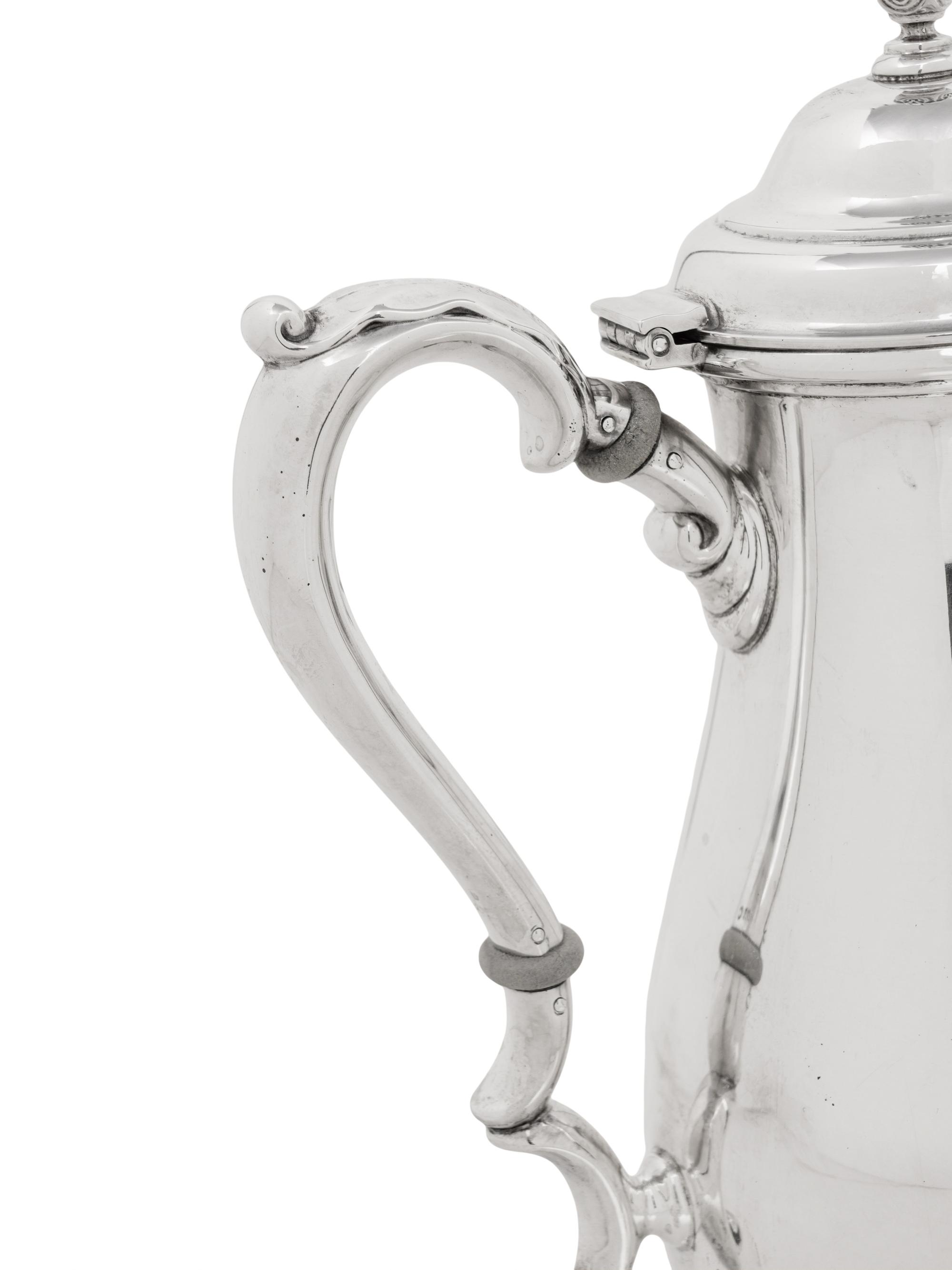 An American Silver Three-Piece Coffee Service