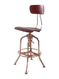 Three Modern Wood and Metal Barstools