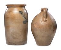 Two Mead Family Stoneware Vessels