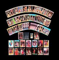A Group of 95 1980s and 1990s Basketball Cards and Stickers Including Multiple Stars, Rookies and Michael Jordan Issues,