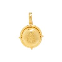 ELIZABETH LOCKE, YELLOW GOLD BEE PENDANT