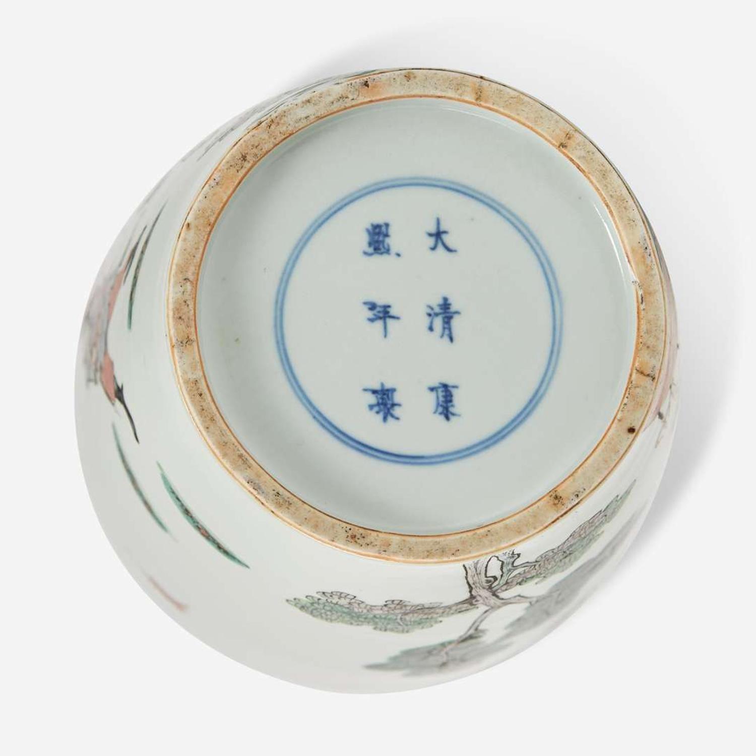 A Chinese famille-verte baluster vase 五彩人物故事圖瓶 Apocryphal Kangxi Mark ???