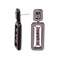 RUBY AND DIAMOND EARRINGS