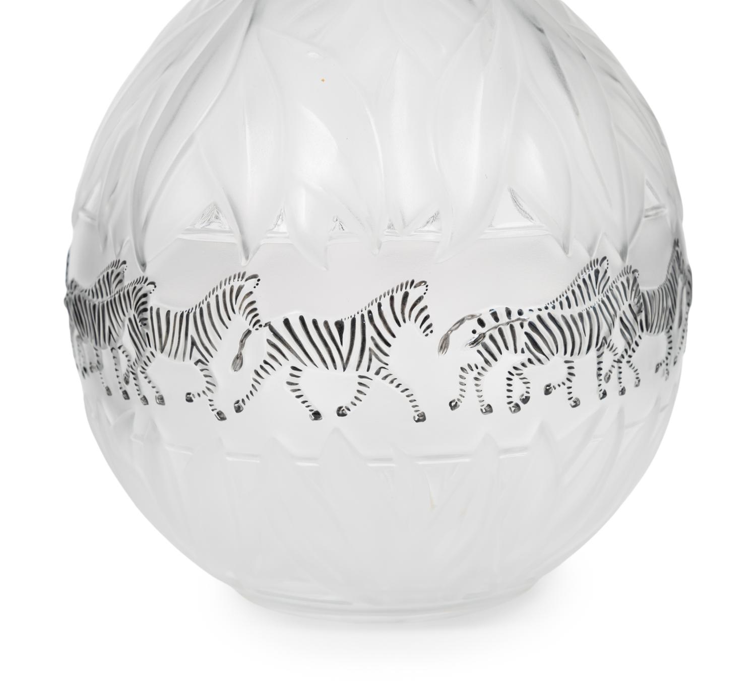 Two Lalique Tanzania Vases