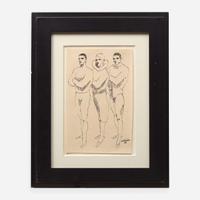 Walt Kuhn (American, 1877-1949) Study for Trio